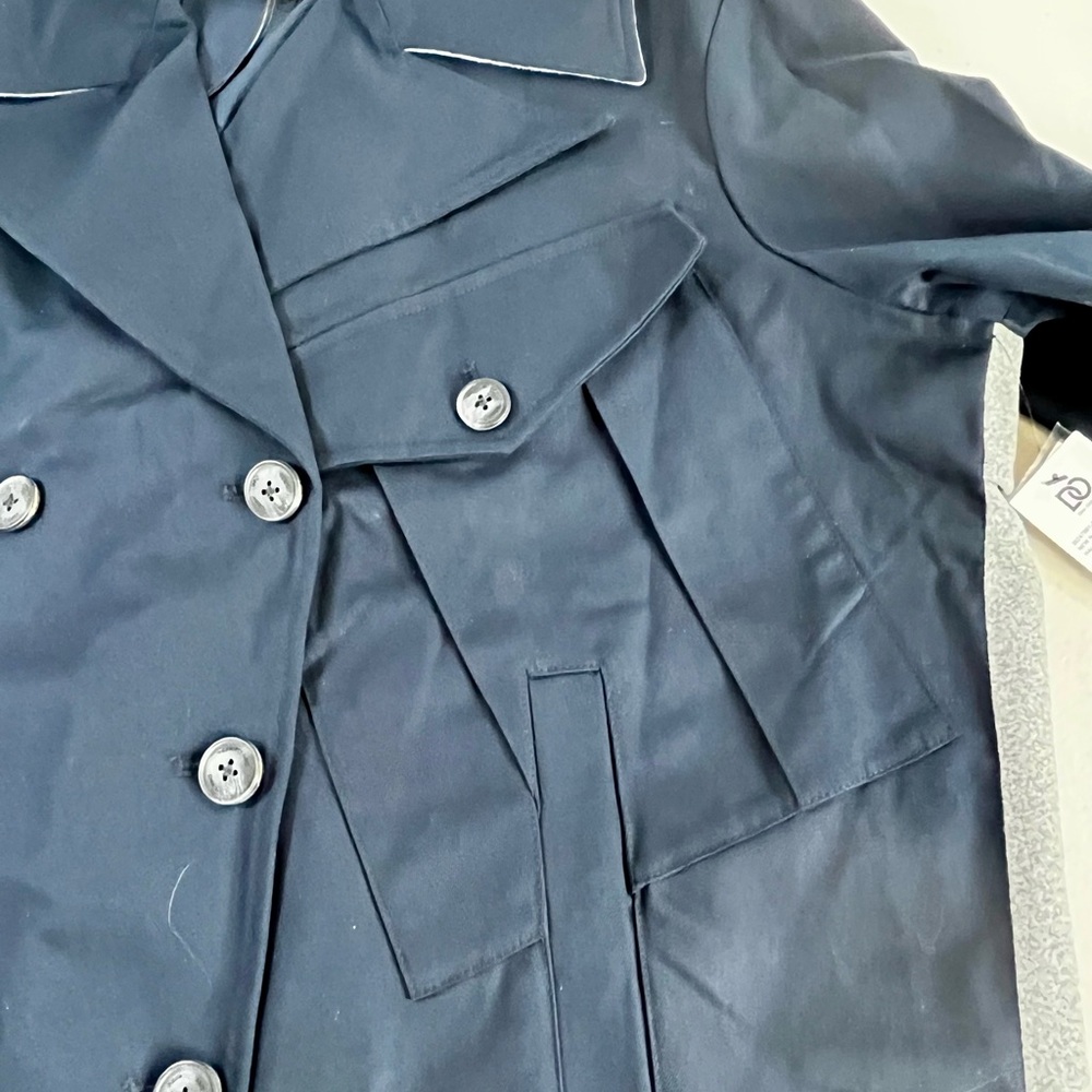 DO by Dee Ocleppo Mixed Media Short Trench Coat/ Jacket. NWT - Picture 10 of 15